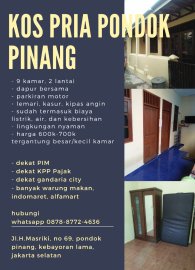 kost putra arafah pondok pinang