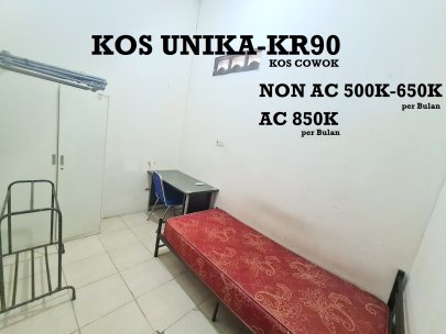 KOS UNIKA-KR90,COWOK KHUSUS MAHASISWA UNIKA-3Menit ke KAMPUS UNIKA