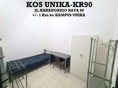 KOS UNIKA-KR90,COWOK KHUSUS MAHASISWA UNIKA-3Menit ke KAMPUS UNIKA