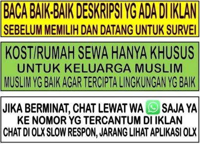 Kos Pasutri/Keluarga Muslim Surabaya