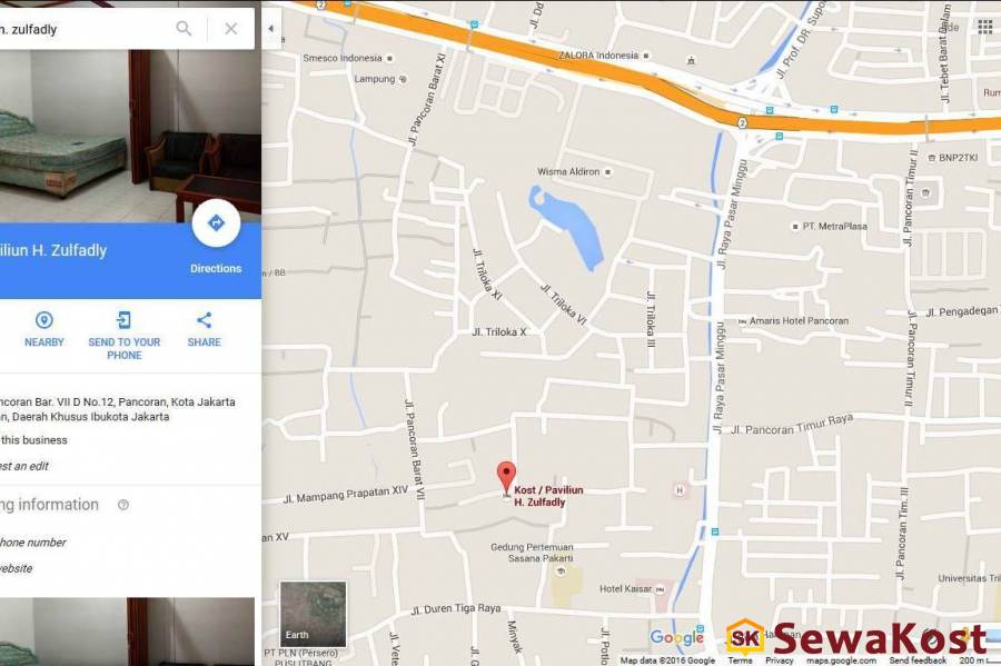 Kost Paviliun Kontrakan H. Zulfadly