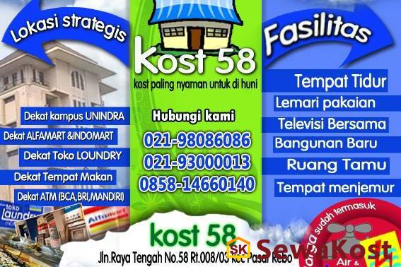 Kost 58 Dekat UNINDRA