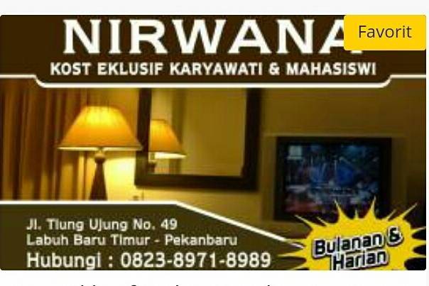 NIRWANA Rumah Kost Putri
