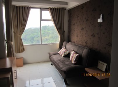 Sewa unit Apartemen JARRDIN  dengan 2 kamar tidur di Jl. Cihampelas - Bandung utk kost mahasiswa ITB