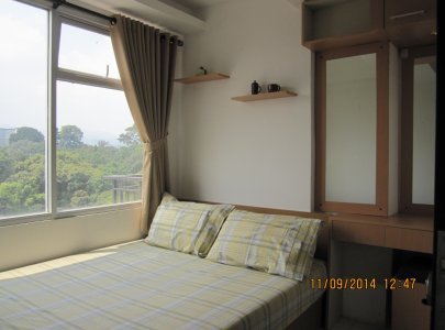 Sewa unit Apartemen JARRDIN  dengan 2 kamar tidur di Jl. Cihampelas - Bandung utk kost mahasiswa ITB