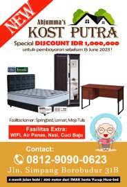 Kost Putra Ahjumma Simpang Borobudur Malang