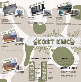 Kost KMC, rasa hotel harga terjangkau