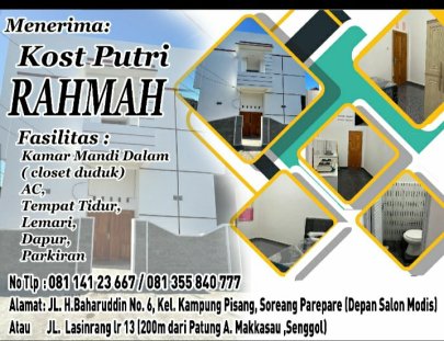 Sewa kost-kostan harian / Bulanan 