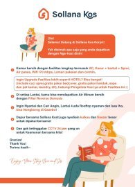 Sollana kost bandara paling lengkap favorit
