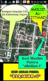 Kost muslim yang nyaman di dekat kampus UII Jalan Kaliurang Yogyakarta