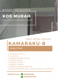 Kost Murah KAMARAKU Area Lontar, Sambikerep, Surabaya