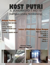 Kost Putri Kampus Undip Tembalang